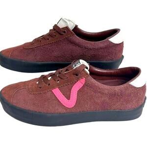 Vans Sport Low Sneakers Suede Burgundy/Brown/Pink - Men's 7.0 / Women's 8.5
